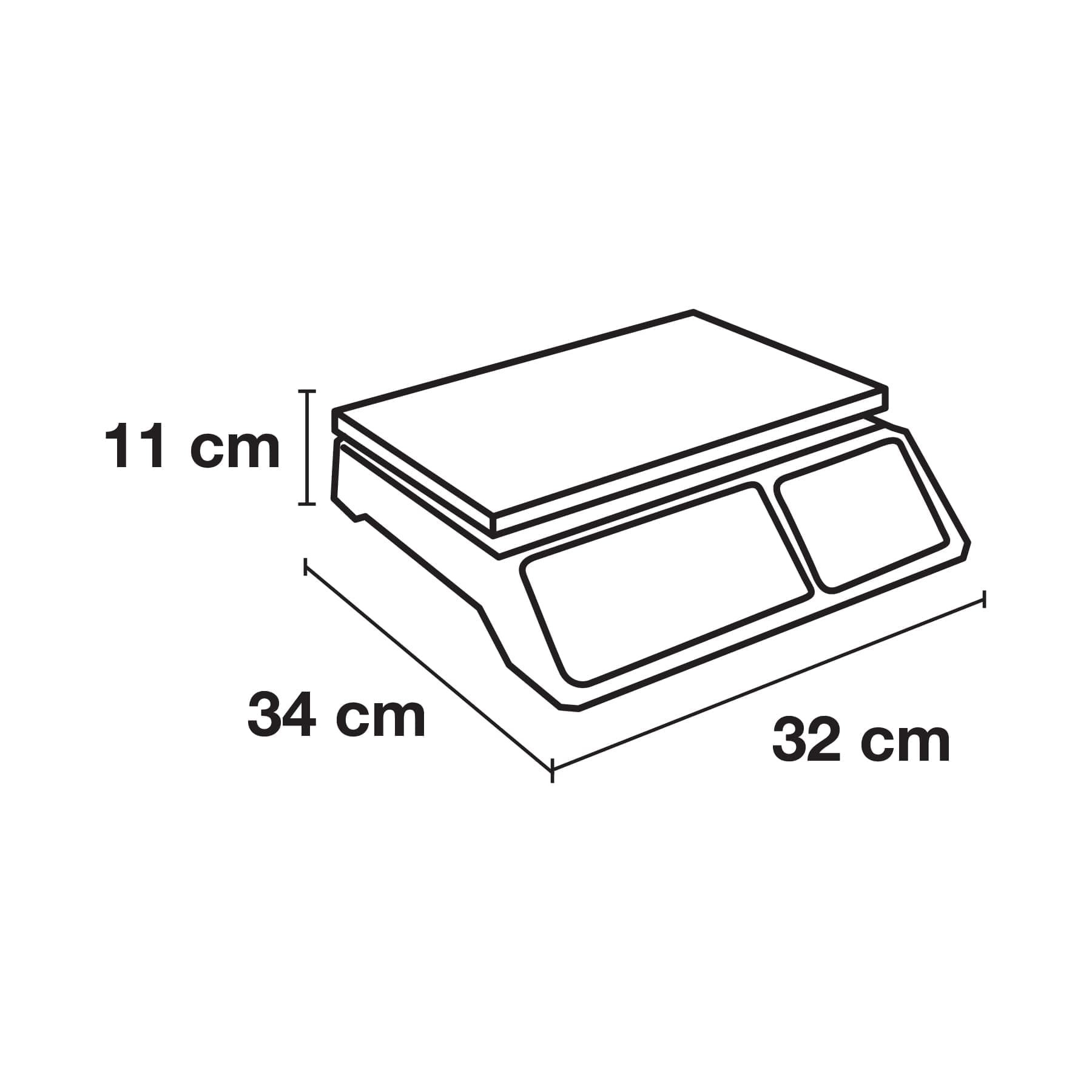 Báscula capacidad 40 kg electrónica multifunciones, Pretul - Imagen 5