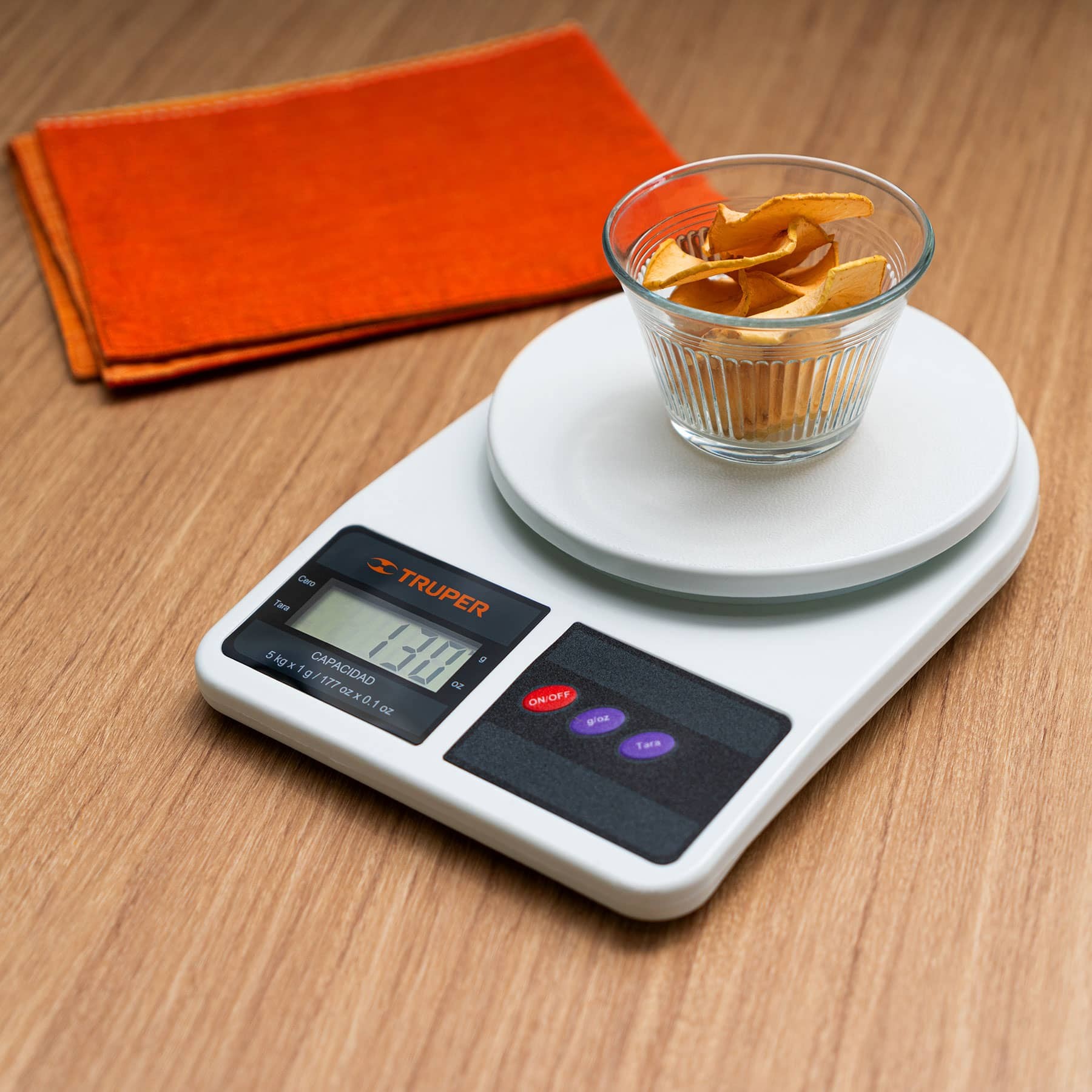 Báscula capacidad 5 kg digital para cocina, Truper - Imagen 6