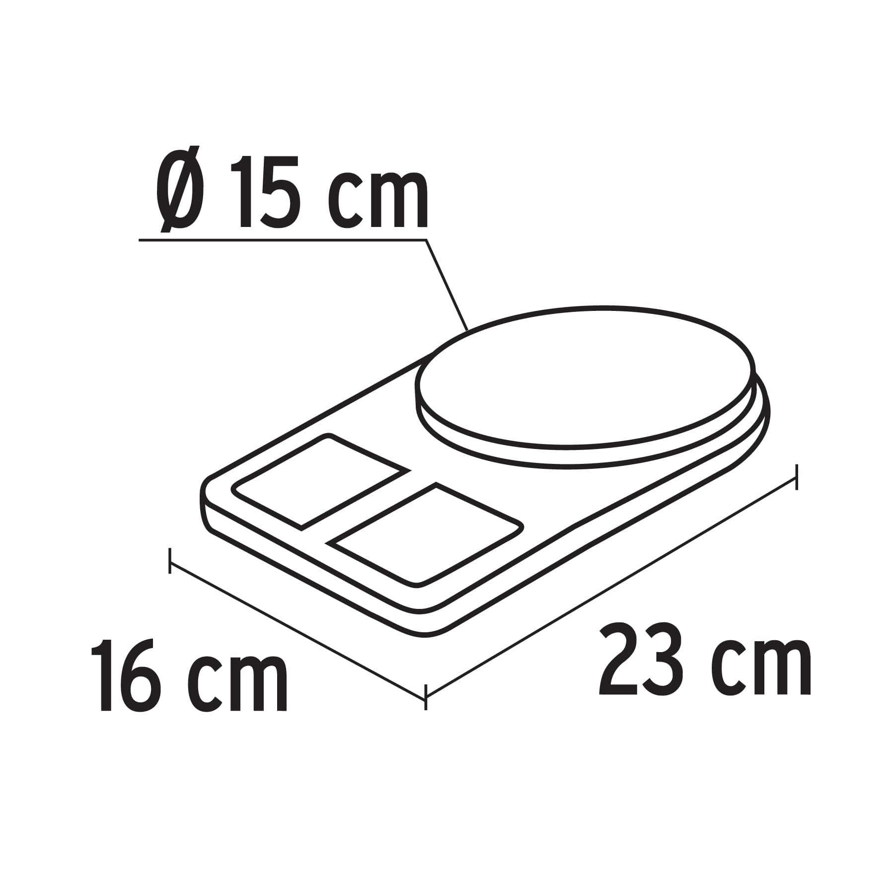 Báscula capacidad 5 kg digital para cocina, Truper - Imagen 3