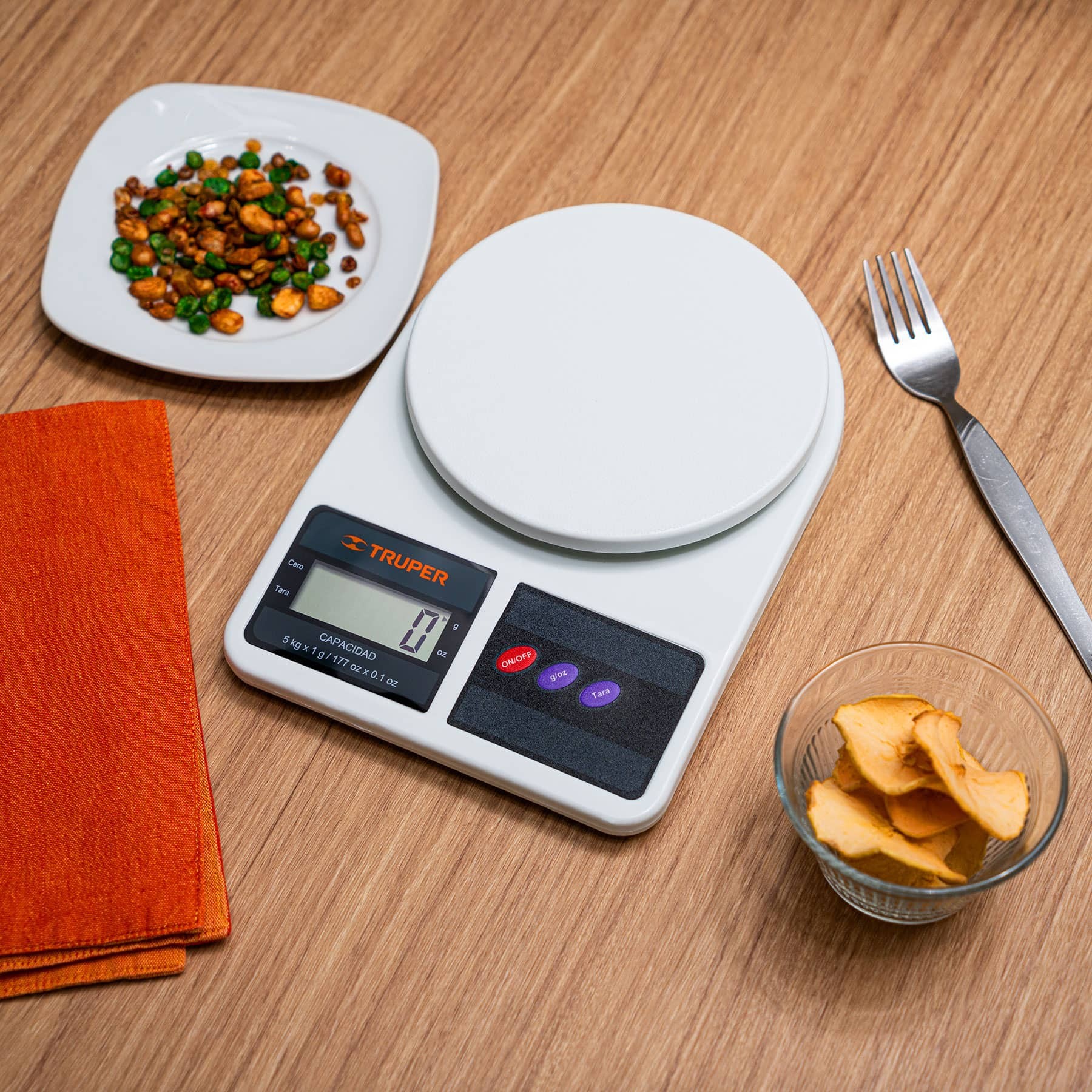 Báscula capacidad 5 kg digital para cocina, Truper - Imagen 5