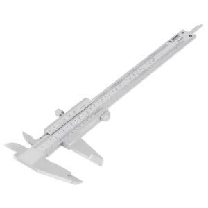 Calibrador vernier analógico 6" acero inox, std y mm, Truper
