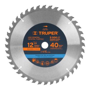 Disco sierras diámetro 12", centro de 1 ", para madera