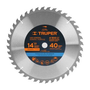 Disco sierras diámetro 14", centro de 1", para madera