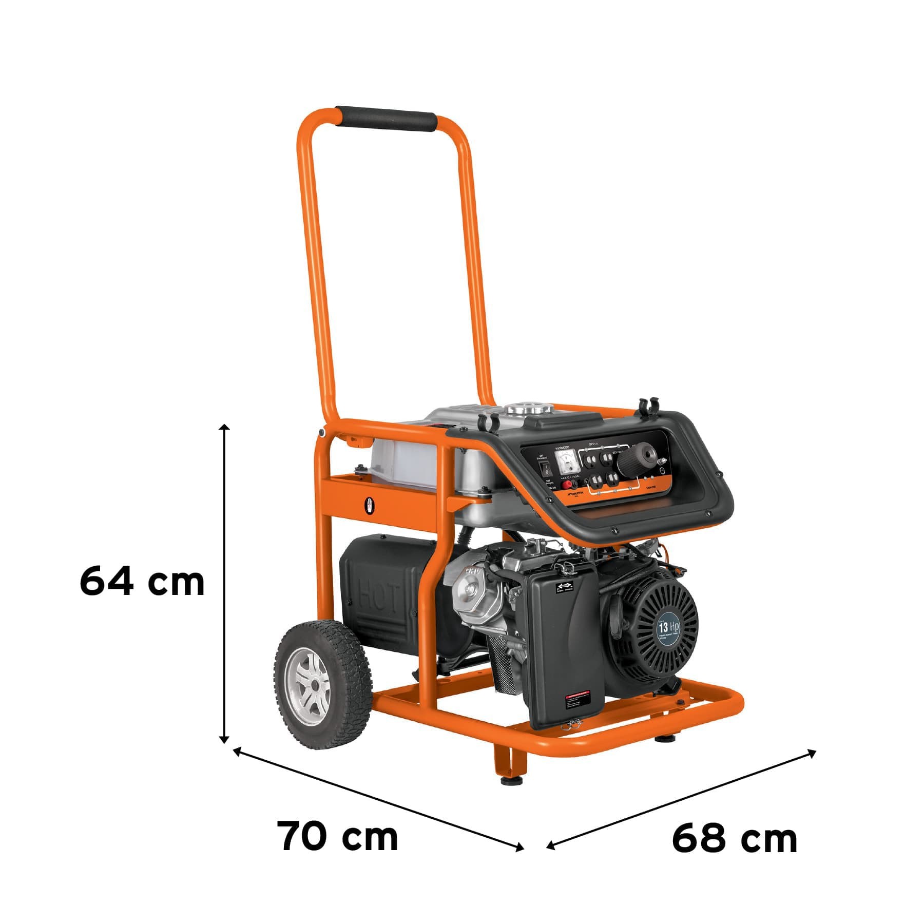 Generador eléctrico portátil 5.5 kW motor a gasolina, Truper - Imagen 3