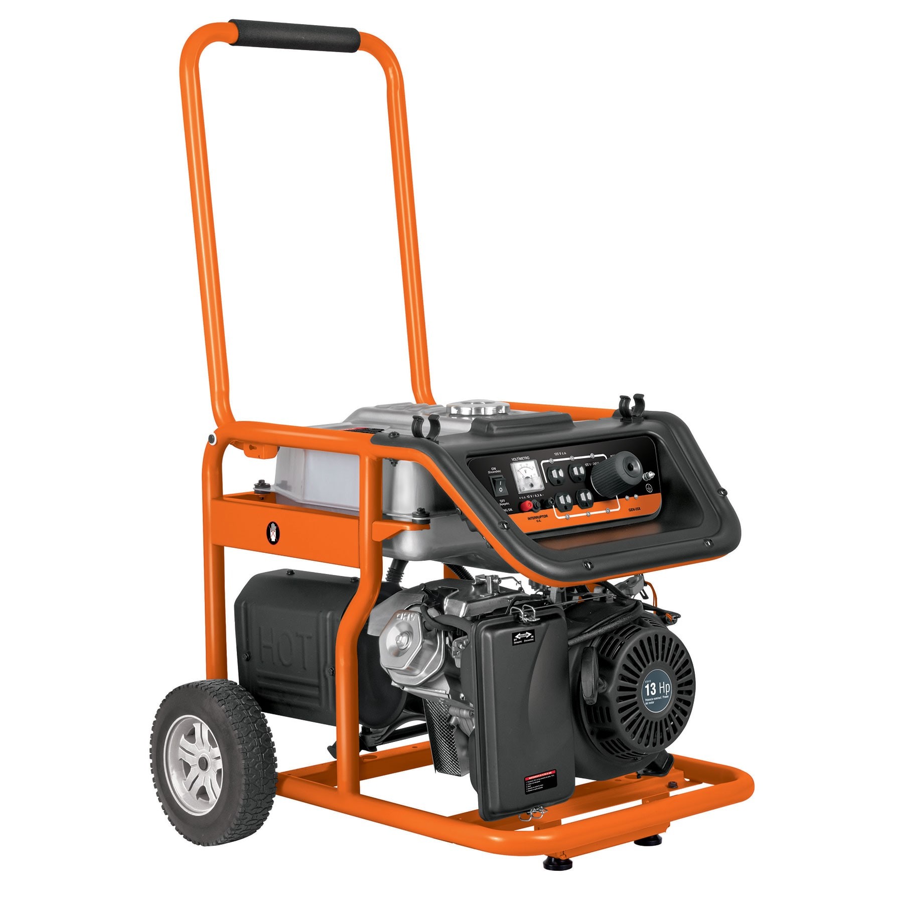 Generador eléctrico portátil 5.5 kW motor a gasolina, Truper