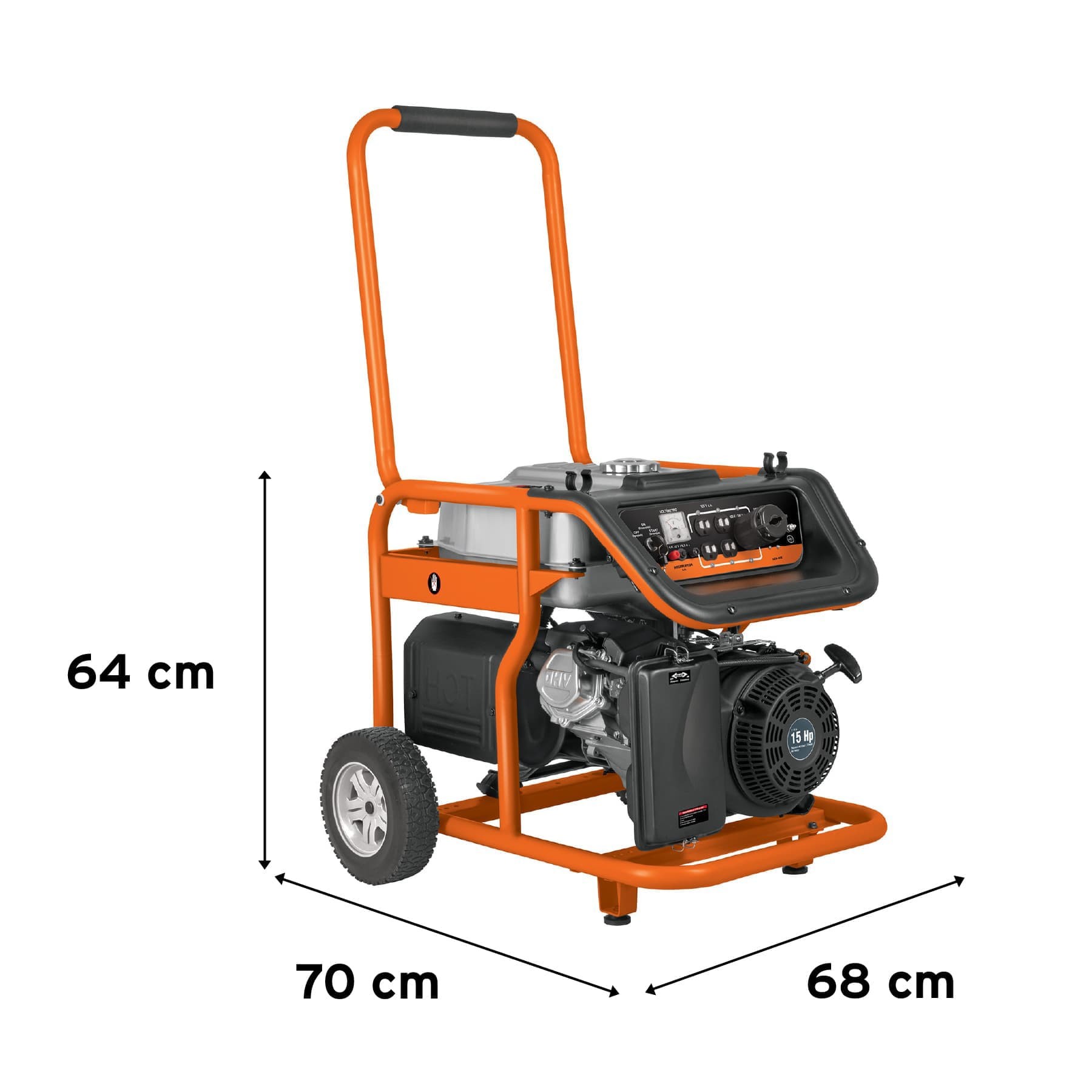 Generador eléctrico portátil 8 kW motor a gasolina, Truper - Imagen 3