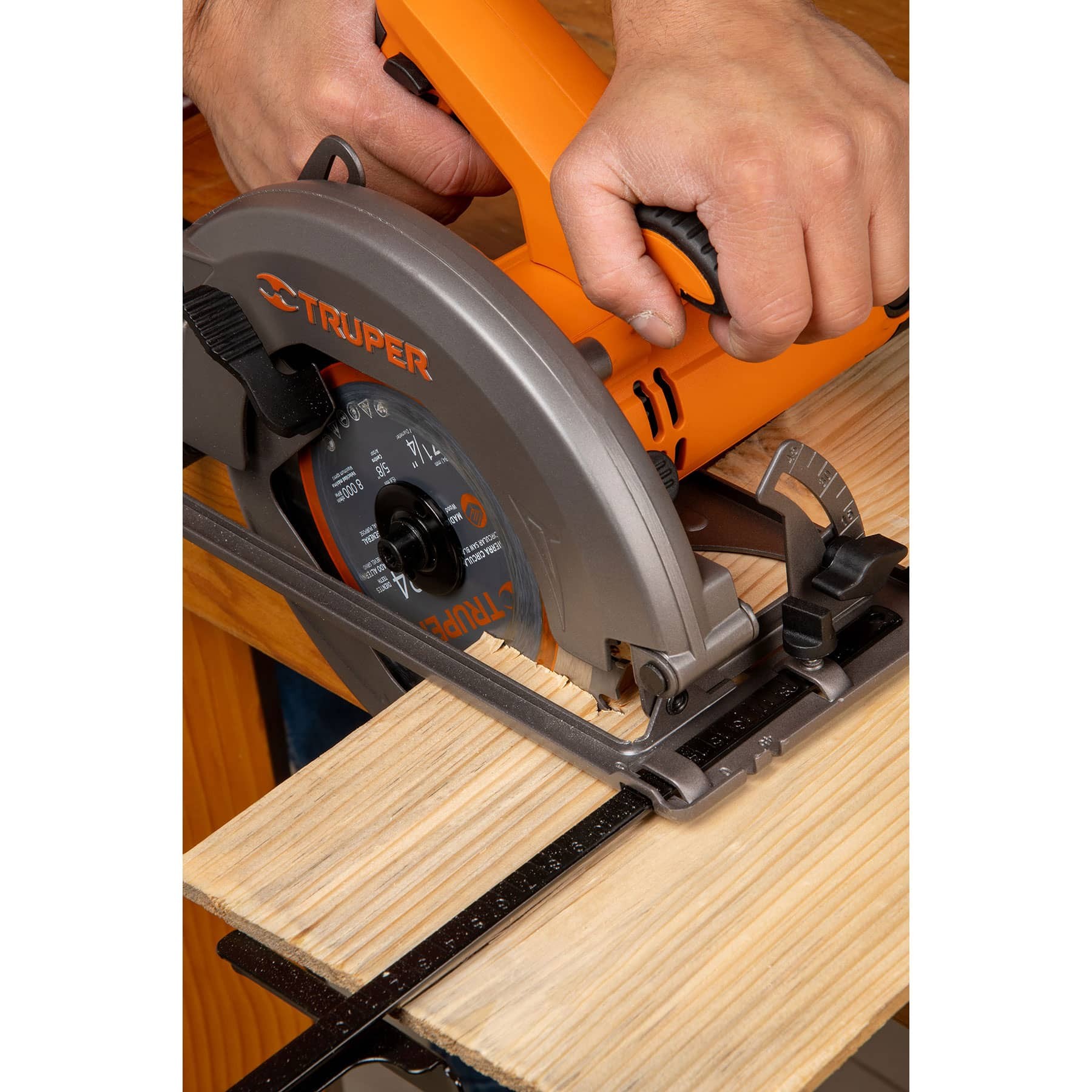 Sierra circular 7-1/4" 1500 W, profesional, Truper - Imagen 7