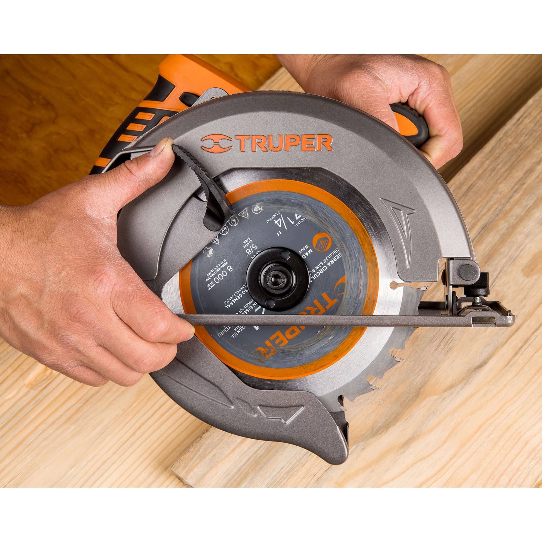 Sierra circular 7-1/4" 1500 W, profesional, Truper - Imagen 4