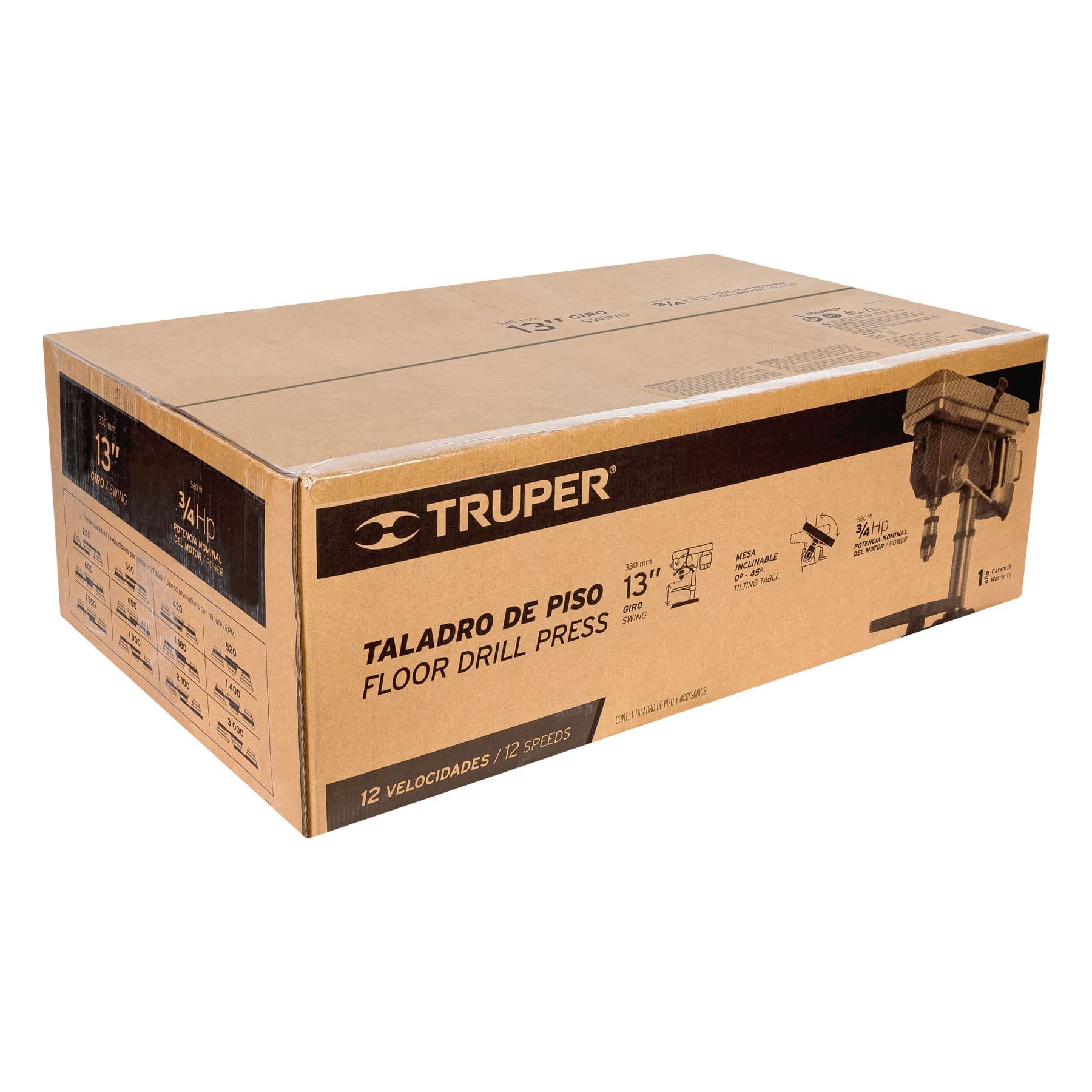 Taladro de piso 13" de 560 W (3/4 HP), broquero de 5/8" - Imagen 2