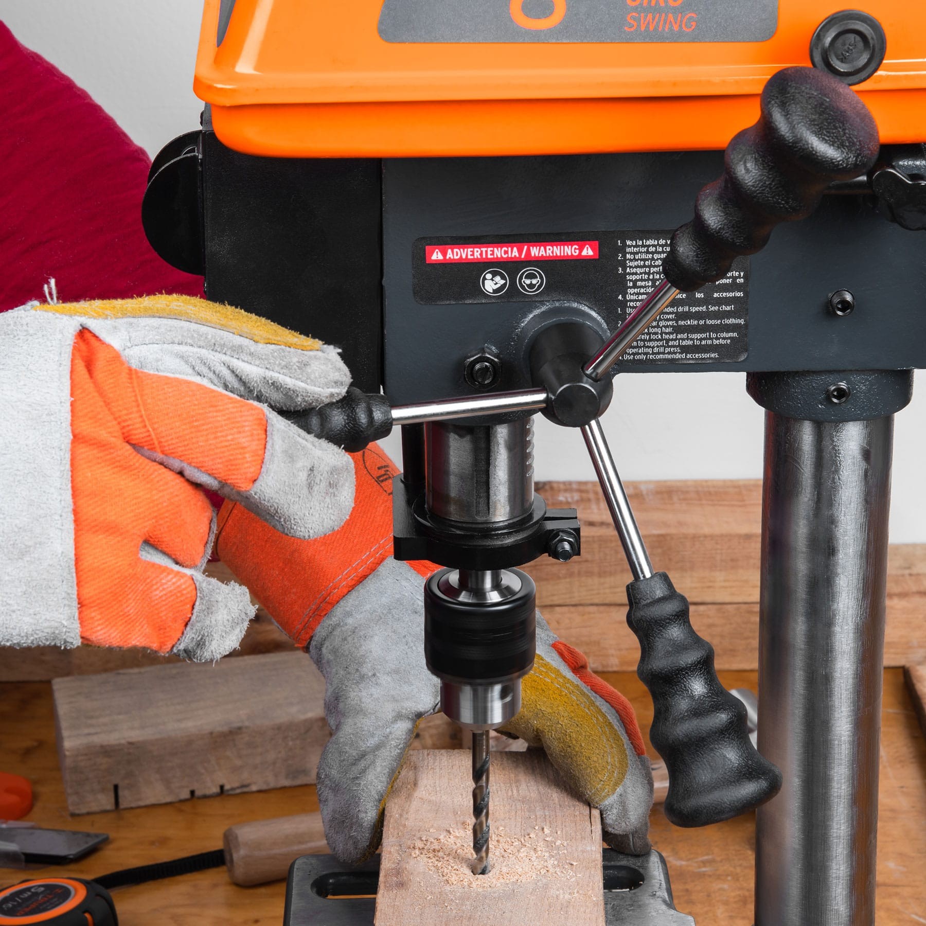 Taladro de piso 8" de 250 W (1/3 HP), broquero de 1/2" - Imagen 6