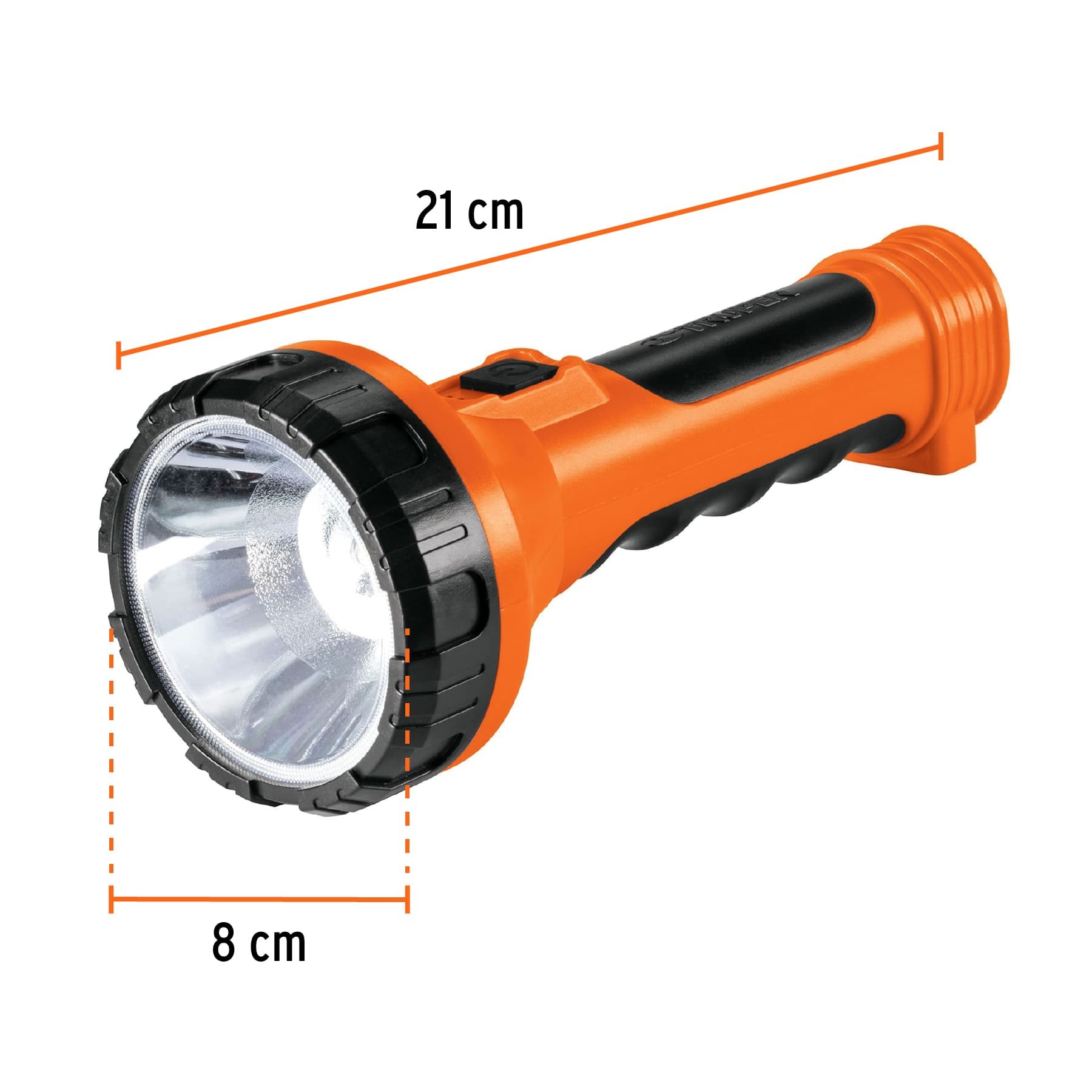 Linterna plástica 1 LED 200 lm recargable, Truper - Imagen 3