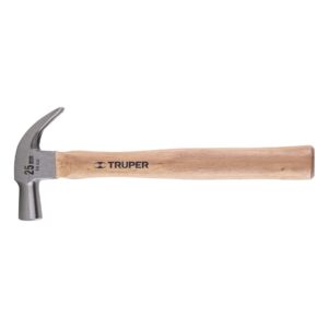 Martillo cabeza cónica 23 mm uña curva, mango madera, Truper