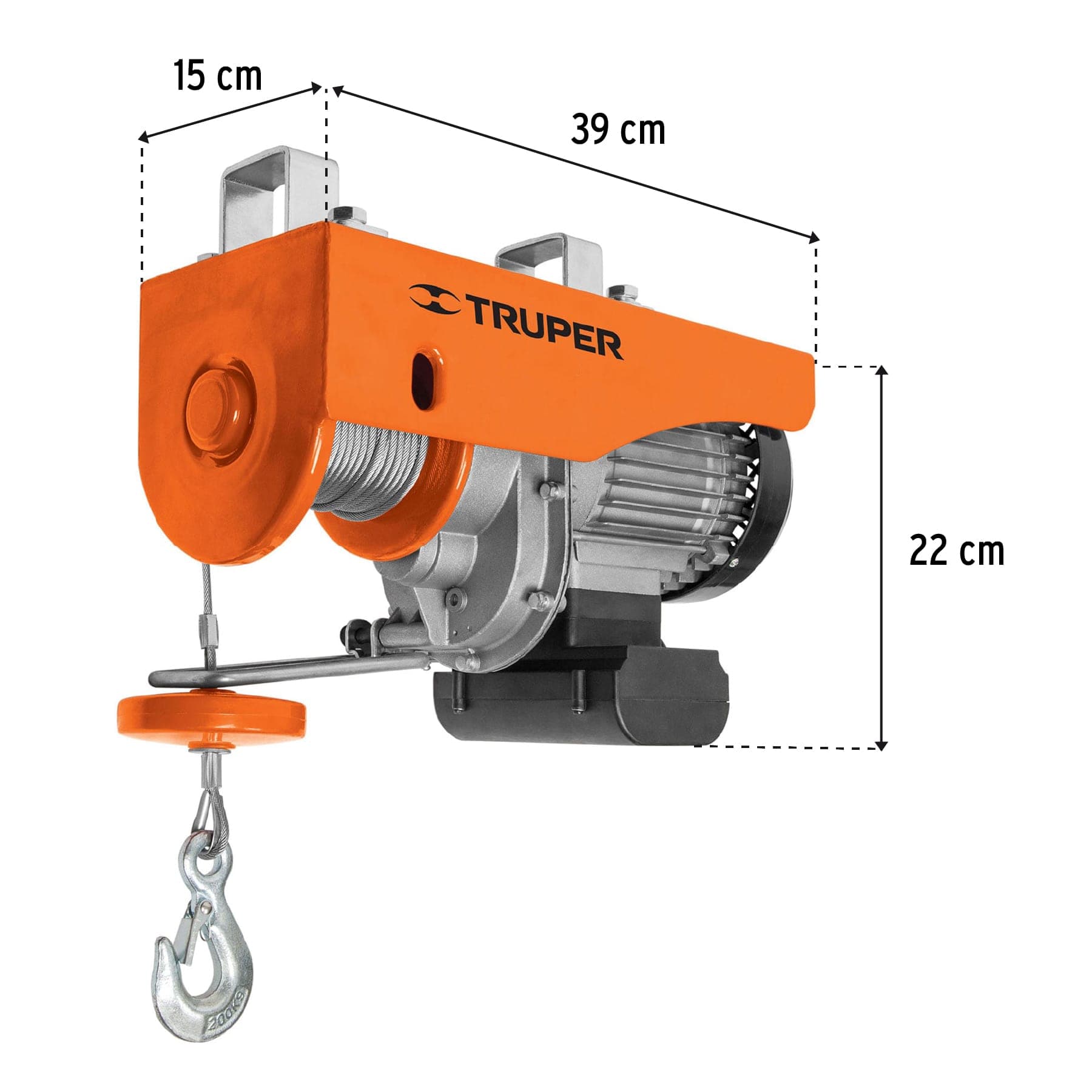 Polipasto eléctrico de 400 kg, Truper - Imagen 2