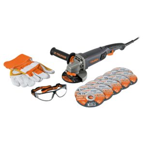Esmeriladora 4-1/2" 950 W, discos, lentes y guantes, Truper