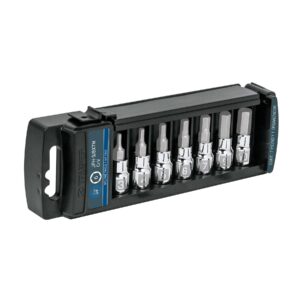 Juego de 7 dados cuadro 3/8" punta hexagonal mm, Truper