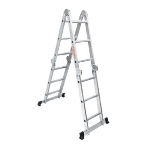 Escalera multiposición 12 peldaños, Tipo I, Truper Fabricada en aluminio