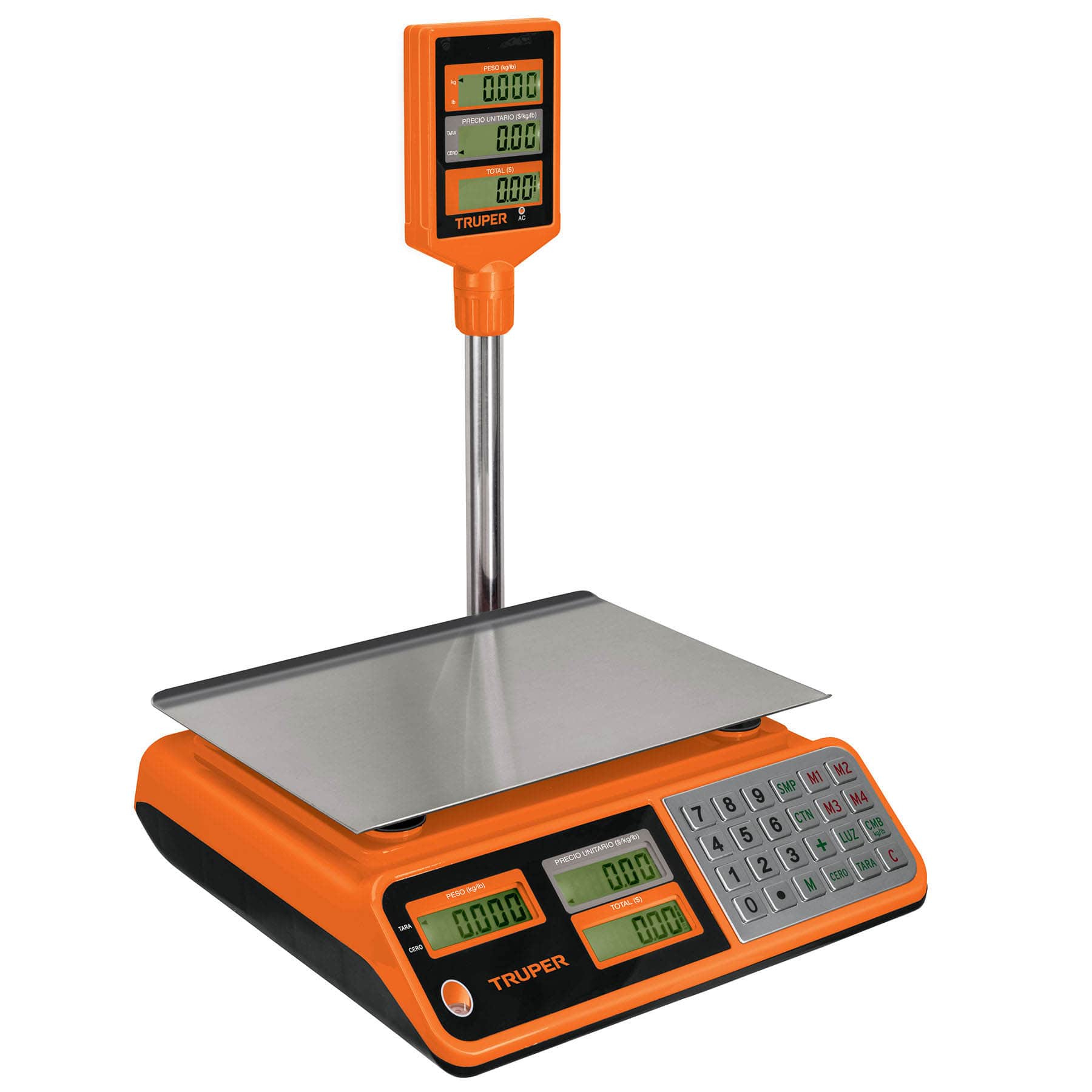 Báscula electrónica multifunciones c/torreta capacidad 40 kg