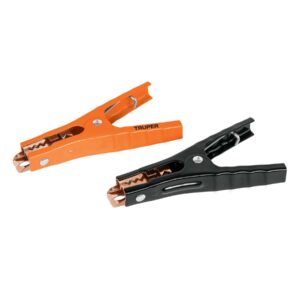 Blister con 2 caimanes para cables pasa iniciar, truper