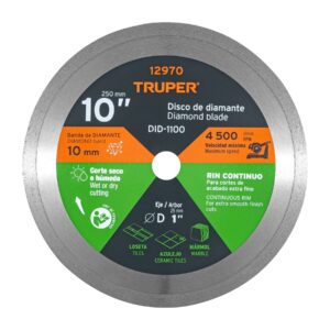 Disco de diamante de 10" x 2.2 mm rin continuo, Truper