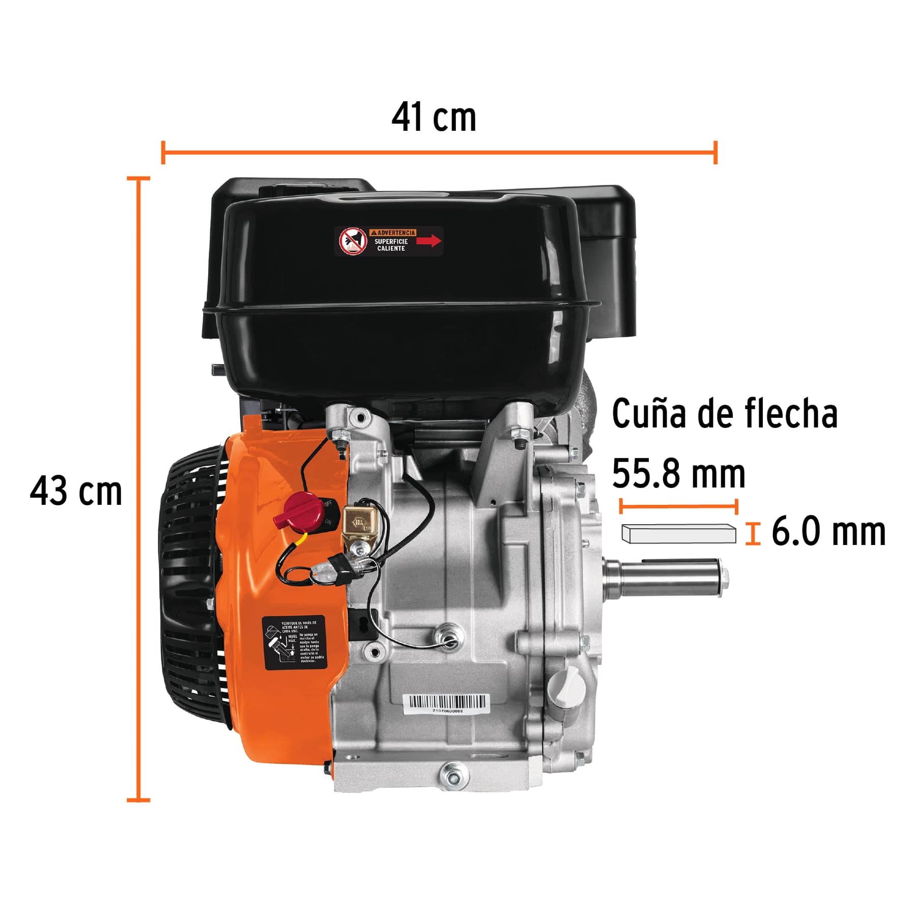 Motor a gasolina 13 hp, truper - Imagen 3