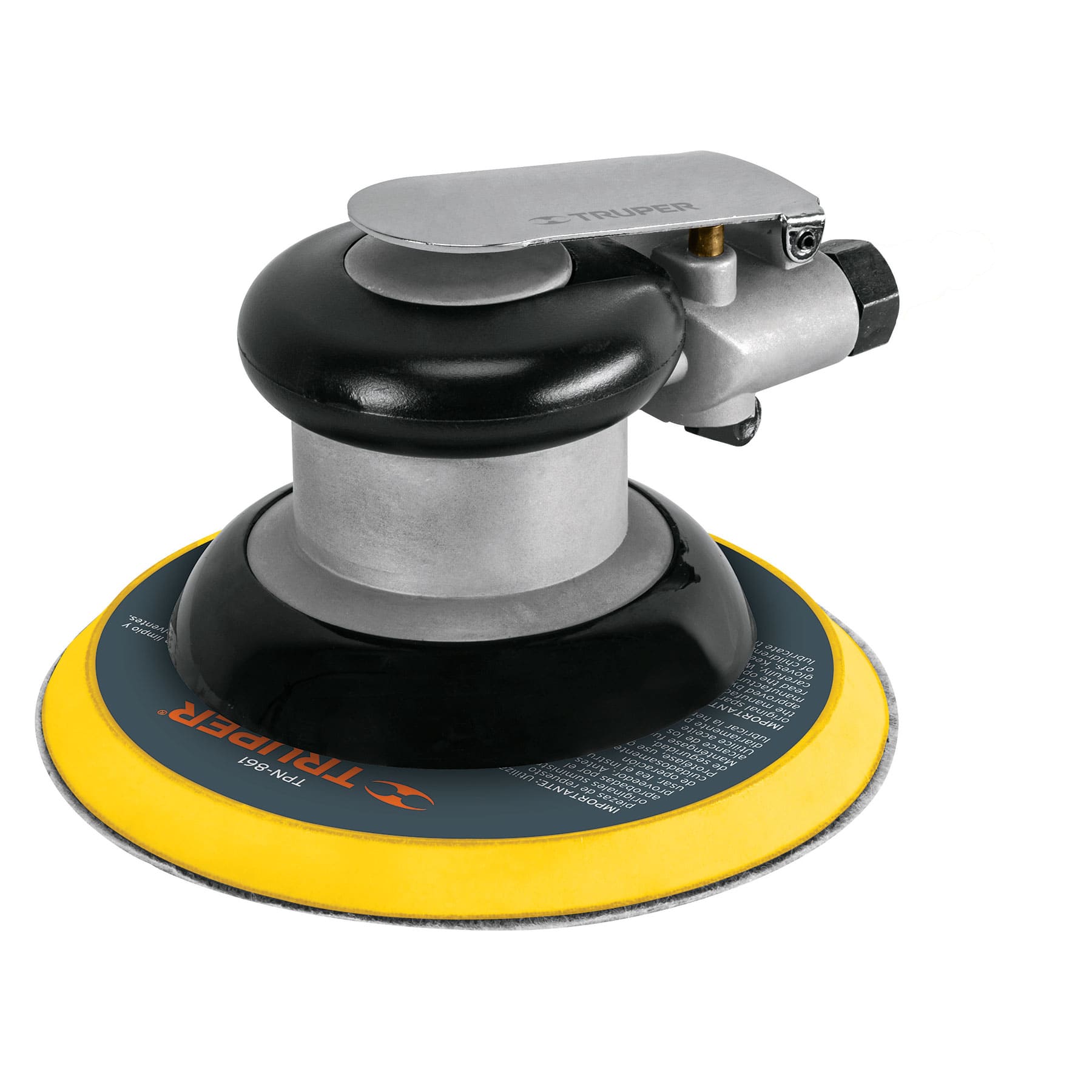 Lijadora orbital neumática industrial 6", truper