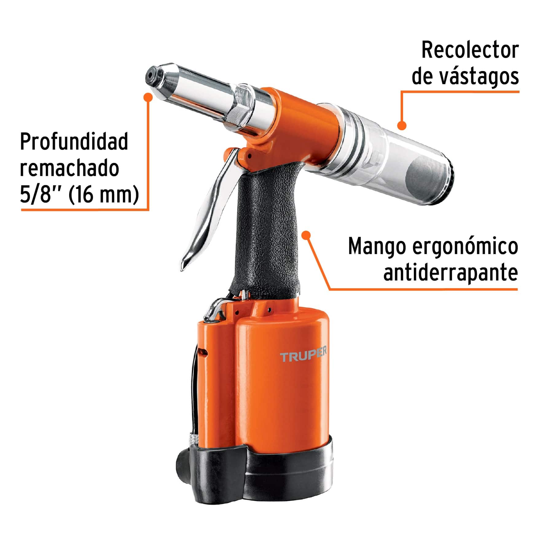 Remachadora neumática 3/16", Truper - Imagen 2